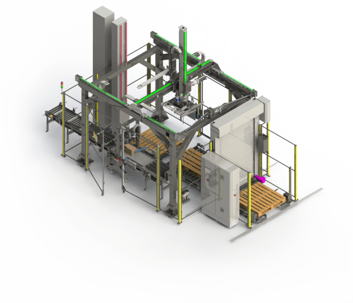 Palettierung in einem Protalsystem