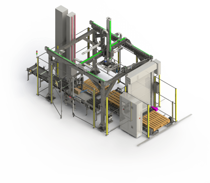 Palettierung in einem Protalsystem
