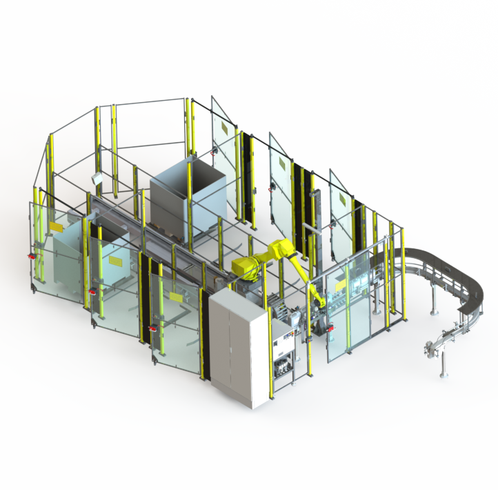 Roboter-Palettierer Anlage