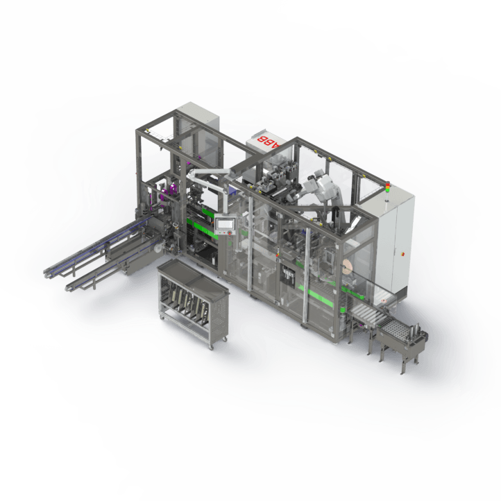 Tray- und Sammelpacker 3D Zeichnung